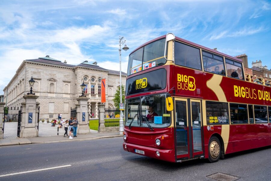 Dublin: Jameson Whiskey Distillery & Hop-on Hop-off Bus Tour - Your bus day on the Red Loop: hop on, hop off, and use live tracking