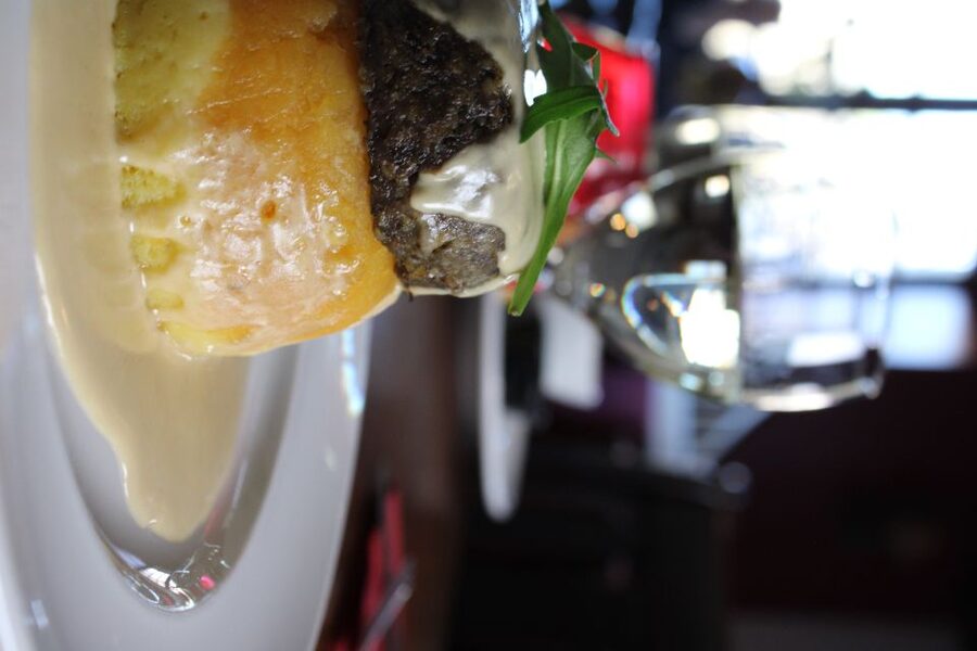 Edinburgh: Tolbooth Tavern Haggis Taster & Whisky Sampling - The MacSween’s haggis stack: neeps and tatties on one plate