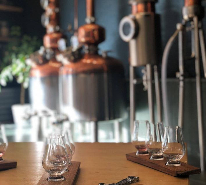 Haggis paired with whisky & gins in 56 North distillery! - Your Plate: Haggis, Neeps, Tatties, and Peppercorn Sauce