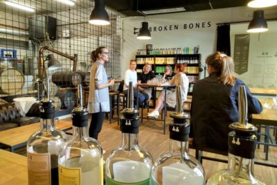 Ljubljana: Broken Bones Distillery Guided Tasting - Finding the Big Orange Building by Toyota Car Dealership