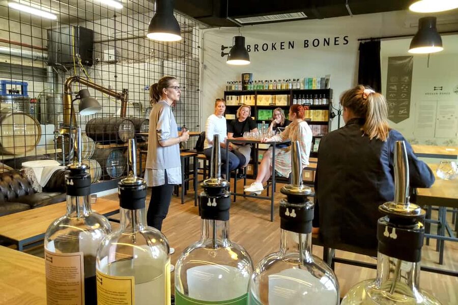 Ljubljana: Broken Bones Distillery Guided Tasting - Finding the Big Orange Building by Toyota Car Dealership