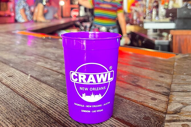 New Orleans Bourbon Street Bar Crawl w/ Shots & Souvenir Cup - The Crawl Cup: Your Ticket to Discounts and Smoother Ordering