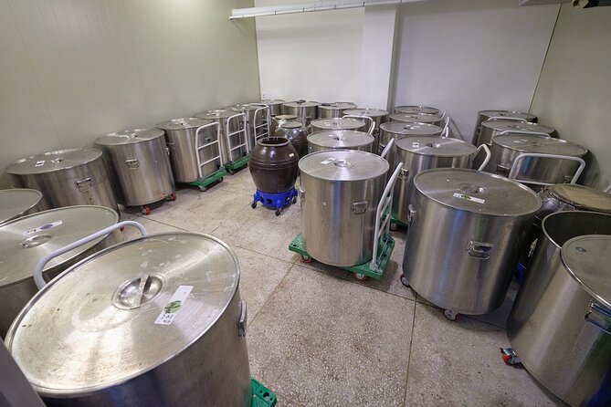 Soju Tasting at Distillery - story of 3 pigs - Entering the distillery: seeing process instead of only hearing about it
