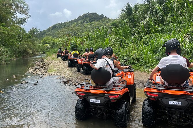 St Lucia ATV Tour : Waterfall, Plantation, Beach and Distillery - Meeting Point: Easy Start Near Marigot Bay