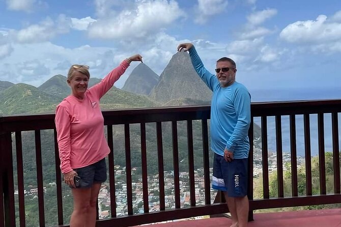 St Lucia Rum Distillery Tour & Mineral Bath Excursion - Soufrière Bay stop: piton views with a quick historical frame