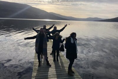 Stirling, Highlands & Distillery in Spanish - Stop 1: The Hermitage Forest Walk to a Waterfall