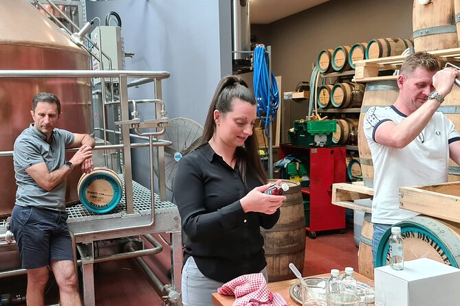Whisky Distillery Tour with Whisky Tasting & Cheese Platter - The tasting lineup: 4 single malts, new make spirit, and whisky from the cask