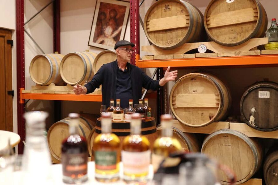 Zagreb: Fine Spirit Tasting & Distillery Tour - Cask cellar warm-up: your welcome drink and the logic of casks